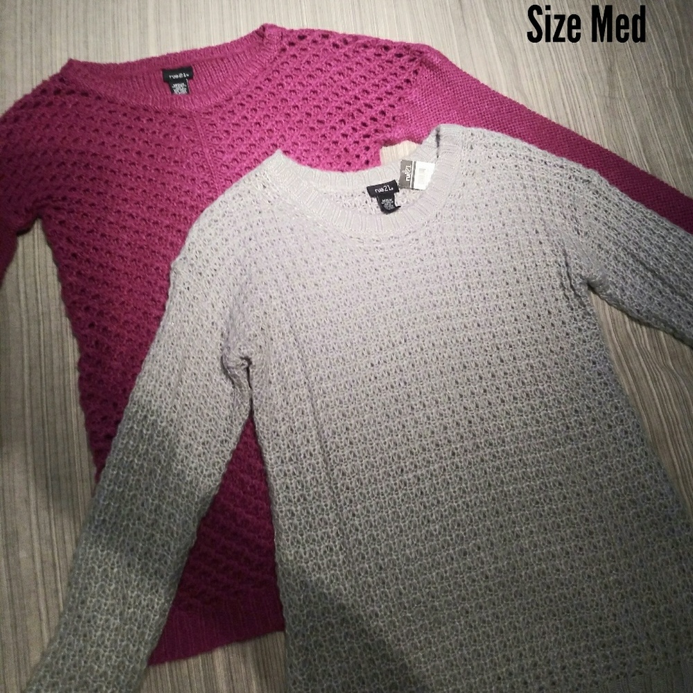 Rue 21 Knitted Crew Neck Sweater Lot